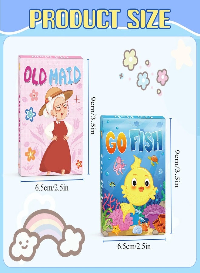 Timenued Go Fish,Old Maid Card Games, Go Fish Card Game for Kids 4-8, Card Games for Toddler 2-4 Years, Easy to Learn,Easter Basket Stuffers Gifts Ideal, Fun for Family Game Night Travel Preschool Classroom - Image 2